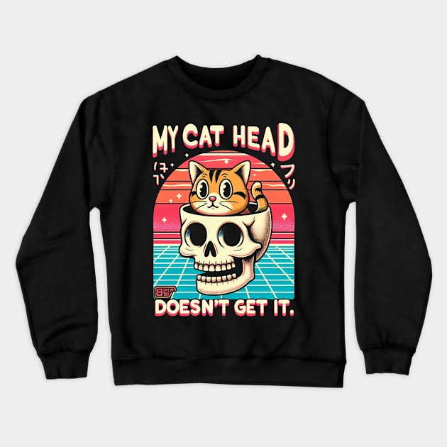 My cat head doesn't get it. Crewneck Sweatshirt by Lima's